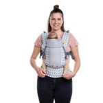 Beco Gemini Cool Baby Carrier Newborn to Toddler - Baby Body Carrier, Baby Carrier Backpack, Baby Front Carrier with Adjustable Seat, Ergonomic Baby Holder Carrier 7-35lbs (Cool Grey Geo)