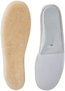ABUSA Sheepskin Insoles Women's Premium Think Wool Fur Fleece Inserts Cozy & Fluffy 7