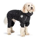 Mikki Doodles Dog Raincoat, Waterproof, Windproof, Silky Lining, Less Friction Means Less Knots & Tangles, Size Medium c