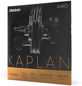 D'Addario Kaplan Amo Violin String Set, 4/4 Scale, Medium Tension