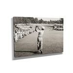 Ben Hogan Famous Golf Shot Icon Canvas Wall Art Print - Various Sizes (24in x 36in Gallery Wrapped)