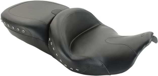 Mustang One-Piece Summit Super Touring Black Pearl Studded Seat 76862