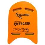 KARBD 4 Cut Swimming Kickboard Floating Board for Swimming Training Aid Exercise Equipment Pool Swim Safe Trainer Lessons Kickboards for Adults Children with 4 Holes Dual Color (Medium, Green Orange)