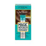 L'Oreal Paris Magic Retouch Permanent Root Concealer, Touching Up Grey Hair Dye, Light Brown 6, 95 g (Pack of 1)