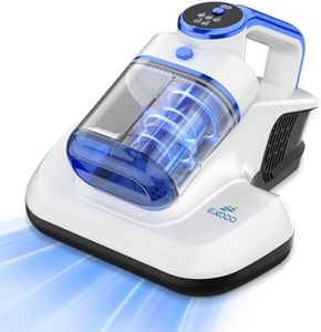 Bed Vacuum Cleaner -Cordless Mattress Vacuum Cleaner with 253.7nm UV-C Light & 16 Kpa Strong Suction.HEPA Filter,Widened Suction Port, Low Noise,Suitable for Dust, Pet Hair, Etc