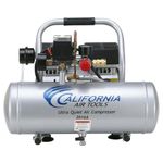 California Air Tools Cat 2010A Ultra Quiet and Oil-Free 1.0 hp, 2.0 Gallon Aluminum Tank Air Compressor, Silver