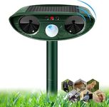 Solar Cat Repellent, Solar Powered Ultrasonic Animal Repeller and Cat Deterrents with PIR Motion Sensor, Waterproof Scarer Animal Repellent for Garden Yard Squirrels Cats Rats Fox