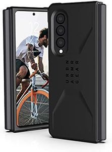 URBAN ARMOR GEAR Galaxy Z Fold 3 Shockproof Case, Civilian Black, UAG-GLXZFD3C-BK