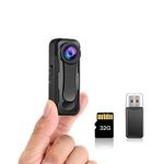 BOBLOV W1 1080P 32GB Body Camera, Wearable Camera Support 90 Minutes with Loop Recording, Easy to Use and Take for Traveling, Walking, Law Enforcement and Outdoors Activities