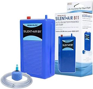 PENN-PLAX Silent-Air Aquarium Air Pump - Designed for Emergencies and Power Outages – Ideal for Fish Tanks up to 29 Gallons