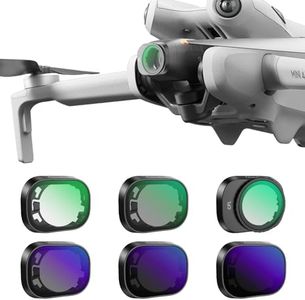 Giovbuer ND/CPL Filter Set Compatible with DJI Mini 4 Pro, 6 Pack Filter for DJI MINI4 PRO （UV,CPL,LPR,ND16,ND64, ND256