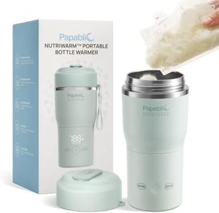 Papablic NutriWarm™ Portable Bottle Warmer, Quick Mode Fast Heating & Nutri Mode Gentle Warming for Refrigerated | Frozen Breast Milk & Formula, Built-in Sterilizer, Up to 9 Warmings Per Charge