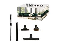 Vacuum Specialists Premium Central Vacuum Attachment Kit with Aluminum Telescopic Wand & 4-Piece Cleaning Kit Accessorie