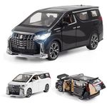 VARIYA ENTERPRISE Metal Pull Back Diecast Car Suv 1:24 Big Toyota Alphard Pull Back Car Model With Sound Light Boys Gifts Toys For Kids?Pack Of 1?,Multicolor