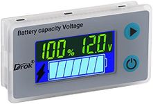 Battery Monitor, DROK 10-100V Digit