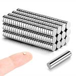 300pcs 3x1mm Magnets - MEALOS Tiny Magnets Neodymium Magnets Rare Earth Magnets-Mini Magnets Small Round Magnets for Crafts - Little Magnets for Miniatures Small Models - Come with a Storage Case