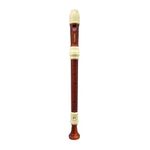 HOSEYIN Alto Recorder Baroque style German style F Key 8 Holes Soprano Recorder for Beginners Kids students (wood grain)