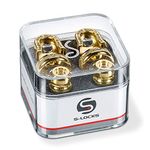 Schaller S Locks Guitar Strap Locks and Buttons (Pair) Gold