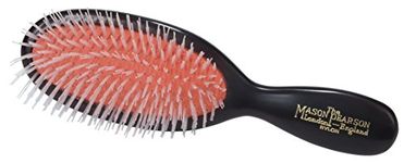 Mason Pearson N4 Nylon Pocket Hair Brush - Dark Ruby
