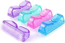 5Pcs Different Kinds of Fingernail brush with Plastic Handle Nail brush for cleaning Fingernails - Easy to use Nail Scrub brush - Nail Cleaner Nail brushes for Hands Feet(5 Pcs)