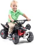 Honda TRX ATV Off Road Ride on Toy for Kids, 6 Volt Battery Powered Electric Vehicle for Toddlers, Boys & Girls Ages 18-36 months, includes Charger, Black & Red