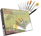 The Army Painter Mega Brush Set -Miniature Small Paint Brush Set with 10 Acrylic Paint Brushes-Kolinsky Masterclass Sable Hair Model Paint Brush & Fine Detail Paint Brush-Brush for Painting Miniatures