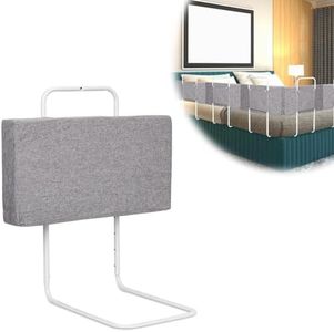 Tubiaz Barreras Cama para niños 60 cm Altura Ajustable protección contra caídas protección contra caídas para Cama Barrera Cama Bebe Infantil Cama Familiar para Cuna (Lino Gris)