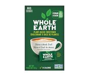 Whole Earth Sweetener Company Stevia & Monk Fruit Sweetener, Erythritol Sweetener, Sweet Leaf Stevia Packets, Sugar Substitute, Natural Sweetener, 80-Count