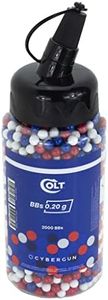 Billes Colt 0,20 g Bleu Blanc Rouge en Bouteille 2000 BBS /C24