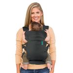 Infantino Flip 4-in-1 Light & Airy Convertible Infant Carrier with Ergonomic Seat, Head Support, Shoulder Straps, and Waist Belt 4 Ways to Carry, Can Carry, Dark Grey,14.5 kg