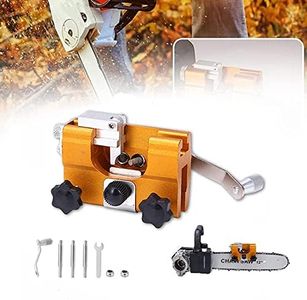 Chainsaw Sharpener, Portable Chainsaw Sharpening Tool Set, Sharpener File Table, Quick Sharpening, Suitable for All Types of Chainsaws and Electric Saws