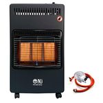 Portable Gas Heater 4.2kW, Mobile & Foldable, Indoor Safe, Regulator Set