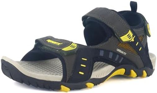 SPARX mens SS 485 | Latest, Daily Use, Stylish Floaters | Yellow Sport Sandal - 9 UK (SS 485)