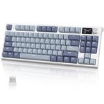 K86 Mechanical Gaming Keyboard, Hot Swappable RBG Backlit, Programmable Wired Keyboard for Win/Mac-Navy Blue