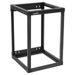 NavePoint 15U Side Load Wall Mount Network Rack, 22-Inch Depth, Wall Mount Equipment, Easy Rear Access to Equipment, Flexible Cable Management, Steel, Assembly and Mounting Hardware Included.