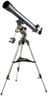 Celestron 21064 AstroMaster 90EQ Refractor Telescope - includes Two Eyepieces, Erect Image Diagonal, Height-adjustable Tripod and Deluxe Accessory Tray, Dark Blue