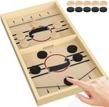 Fusked 24" Large Size Fastest Finger First String Hockey Sling Puck Indoor Mmultiplayer Board Games & Toys for Kids Children Adults & Family