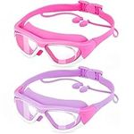 2 Pack Kids Swimming Goggles, Anti-