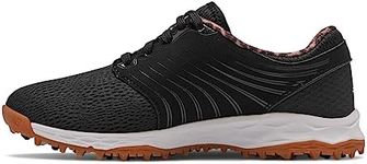 New Balance Women's Fresh Foam Breathe Golf Shoe, Black/Animal, 6.5
