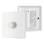 VIPMOON DC 12V-24V LED Dimmer Switch, Push ON/OFF Rotary Control Dimmer Switches, High Side PWM Dimmer for Dimmable Single Color Strip Lights in RV Auto, Camping Trailers, Boats, Caravans, White