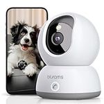 blurams Indoor Security Camera 2K, Home Security Camera for Dog/Baby Monitor/Elder, Security Camera with One-Touch Call, Color Night Vision, Motion Tracking, Cloud & SD Card Storage (2.4GHz Wi-Fi)