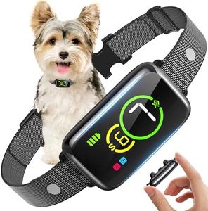 Bark Collar, Smart Dog Barking Collar, Automatic Dog Training Collar for Small Dogs 5-15lbs, Medium, Large Dogs, Humane Stop Anti-Barking with Beep, Vibration & 7 Adjustable Sensitivity, IP67 Black
