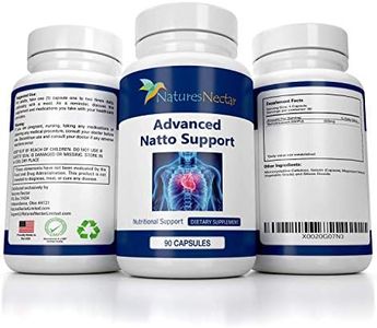 Nattokinase 4000 FU Supplement- 200mg of Natto Kinase Powder All Natural Blood Thinner Capsules Made from Organic Fermented Beans Can Help to Improve Blood Circulation