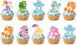 ehdkprk 24pcs care cute bear cake topper party suppliers cares bears cup cake topper party decoration sets