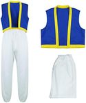 LILLIWEEN Toad Costume Adult Super Brothers Cosplay Vest and Pants Halloween Costume XL