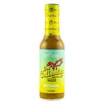 Hot Ones Los Calientes Verde Hot Sauce Made With Natural Ingredients & Fiery Flavors From Green Serrano Peppers, Orange Habanero & Apricot, 5 fl oz Bottles (1-Pack)