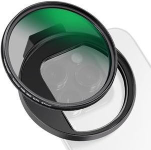 NEEWER CPL Filter for Phone, 67mm Camera Lens Polarizing Filter with Metal Cold Shoe Phone Clip Compatible with iPhone 16 15 Pro Max Plus 14 13 Pro Max Mini 12 11 X XS Max Samsung Galaxy, FL-27