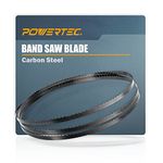 POWERTEC 93-1/2 Inch Bandsaw Blades for Woodworking, 1/2" x 24 TPI Band Saw Blades for Delta, Grizzly, Rikon, Sears Craftsman, Jet, Shop Fox and Rockwell 14" Band Saw, 1 Pack (13110V)