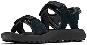 Columbia Trailstorm Hiker 2 Strap Sandals for Women, Black Light Cloud, 7 US