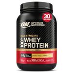 Optimum Nutrition 100% Gold Standard Whey Protein Powder, 24g Protein, French Vanilla Creme, BCAA, low-sugar, Fast-Digesting Isolate for Muscle Gain & Recovery, 900 g, 30 Servings